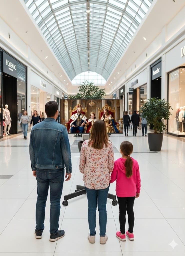 Family transformed into animated characters